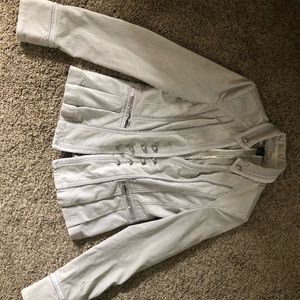 White House black market velvet jacket